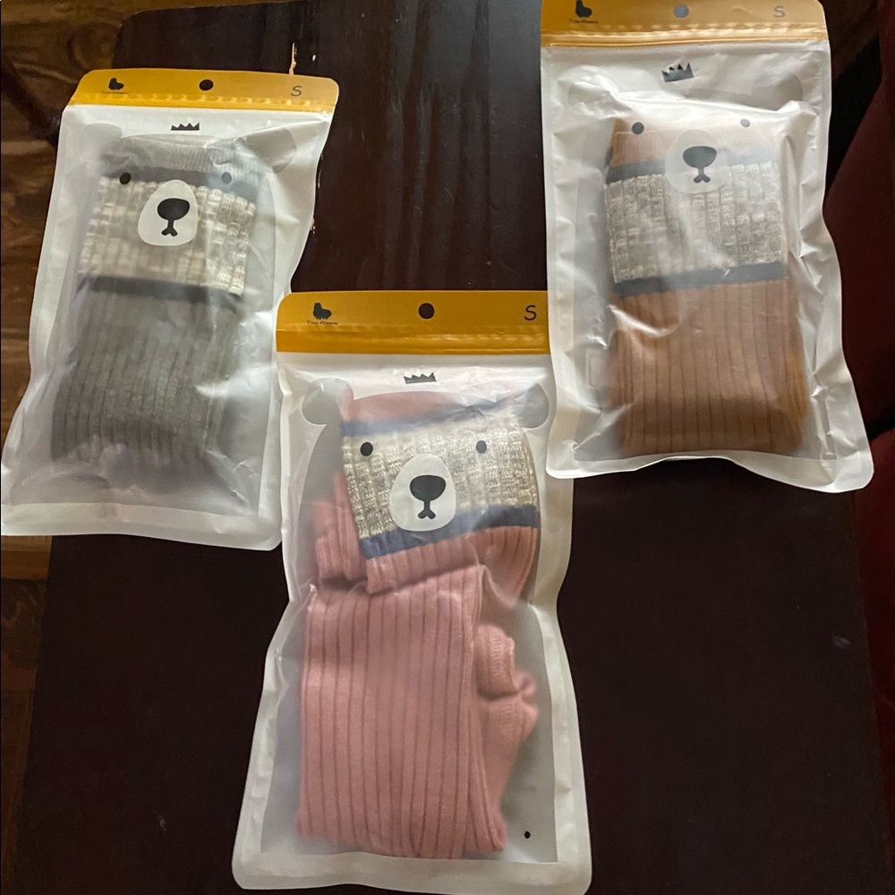 Three sets of Footless Tights